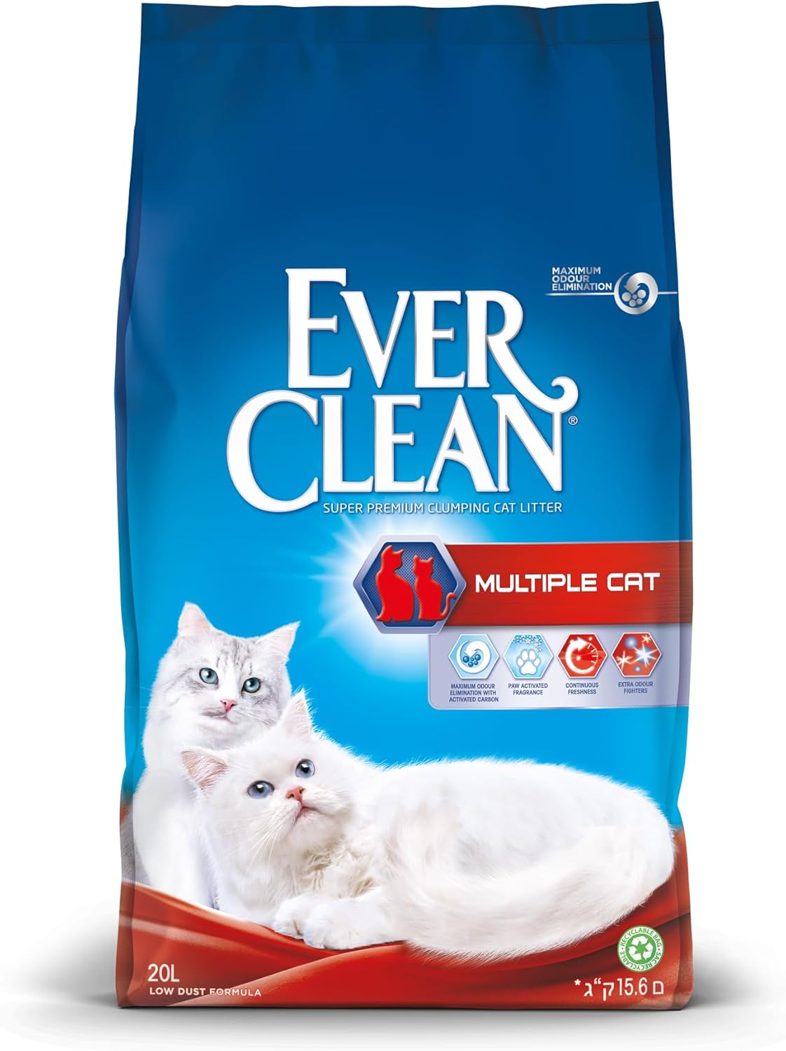 Ever Clean Multiple Cat Clumping Cat Litter 20L