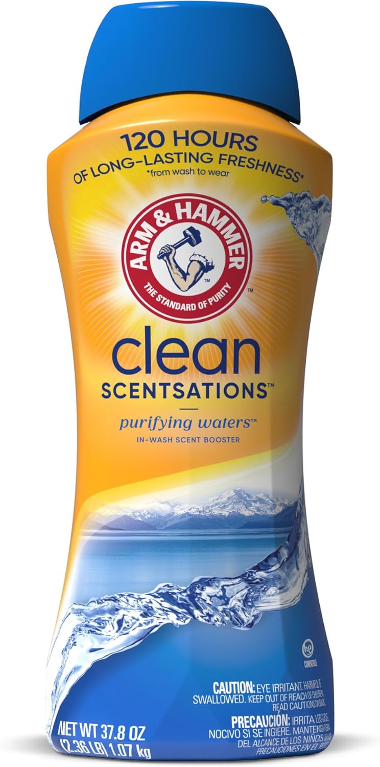 Arm & Hammer in-Wash Scent Booster, Purifying Waters, 37.8 oz