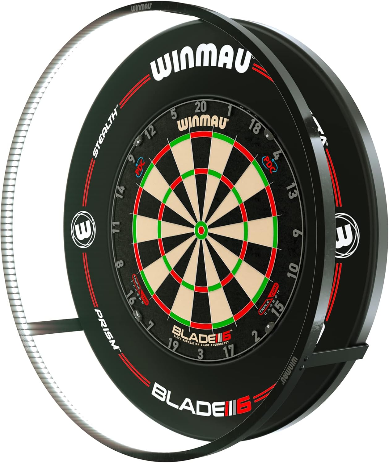 WINMAU Plasma Dartboard Light Range - Original Black Plasma Light | Plasma Ice White Light | Professional Darts Accessories | Available individually or as part of a bundle set
