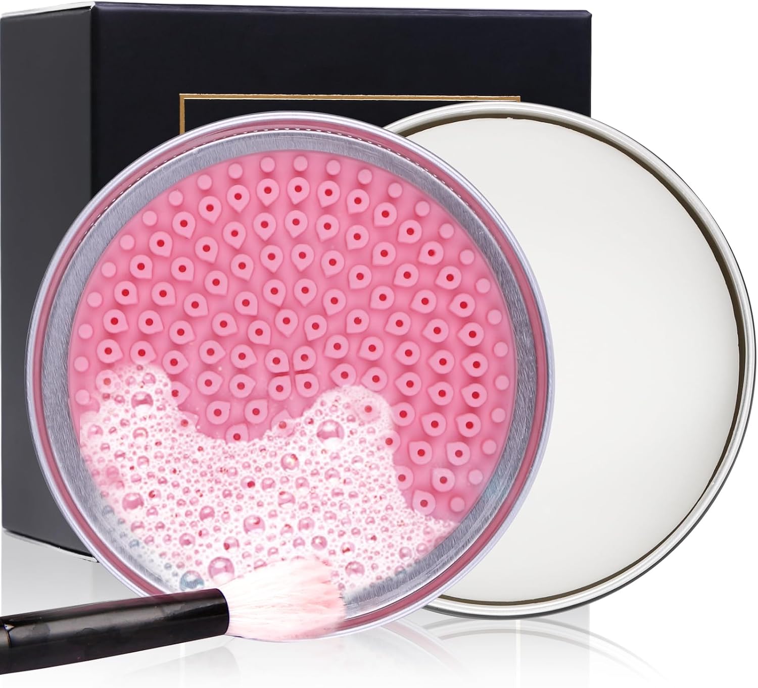 DUcare Makeup Brush Cleaner – Solid Soap Cleanser & Silicone Pad