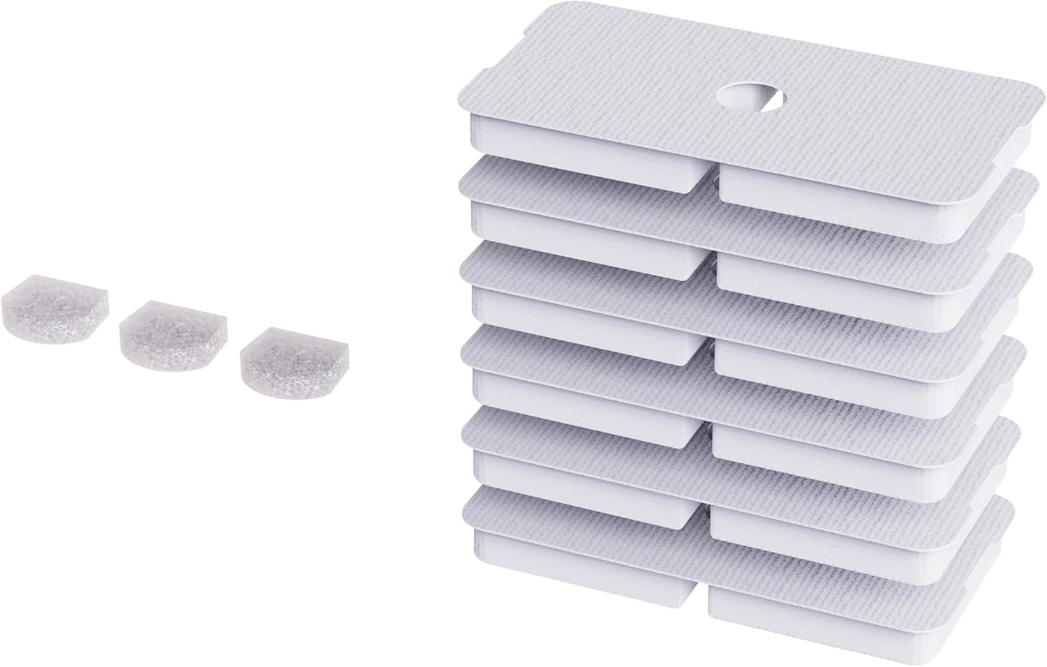 Enabot EBO ROLA Replacement Filters for ROLA Smart Cat Water Fountain: 3 Months Set, Filters x 6, Sponges x 3 (Pack of 1)
