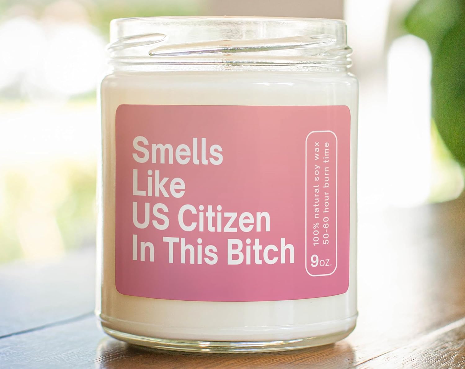 Smells Like US Citizen Soy Wax Candle, Eco,Friendly American Citizenship Gift, Organic Wax, Room Candle, Home Decor Candle