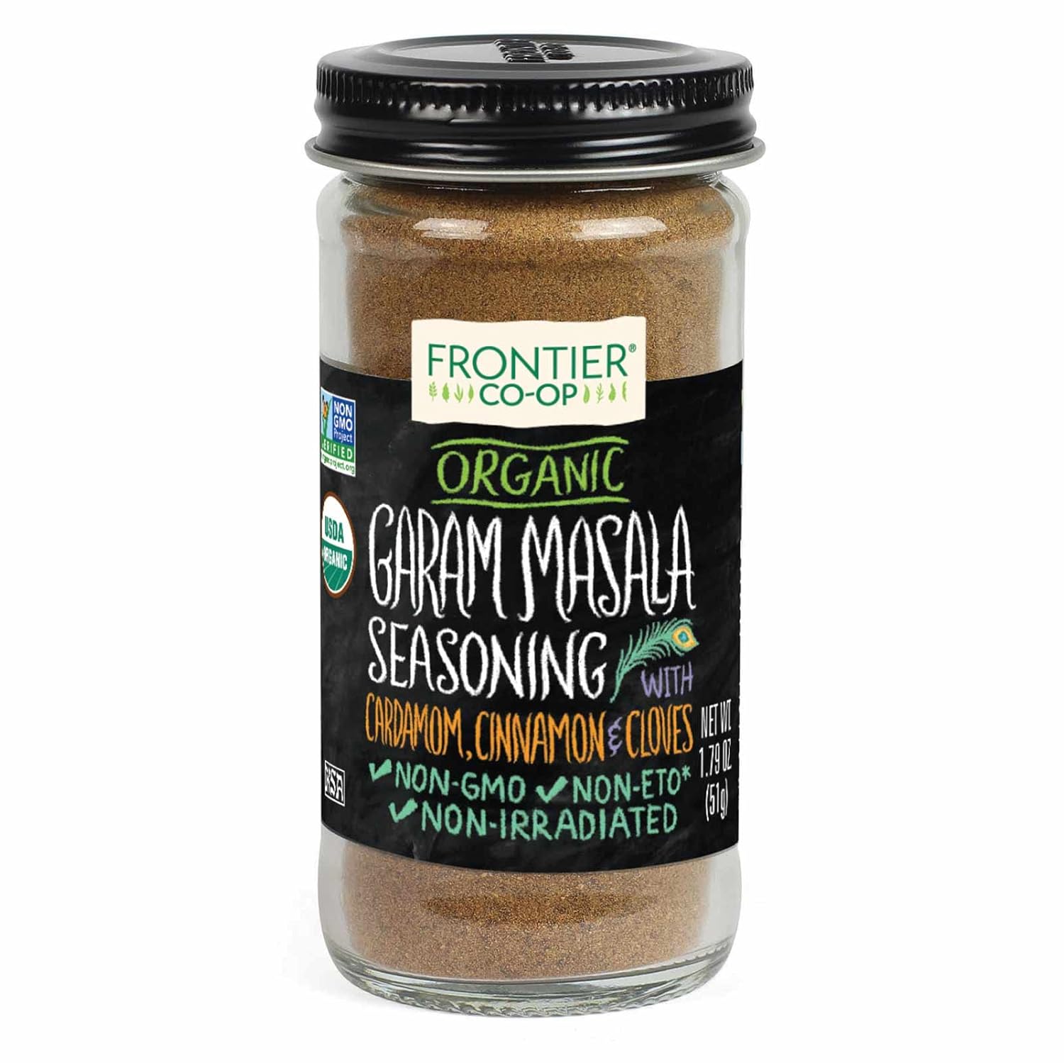 Frontier Co-op Organic Garam Masala, 2 Ounce Bottle, Northern Indian Spice Blend, Richly Spicy But Not Hot, Kosher, Non ETO