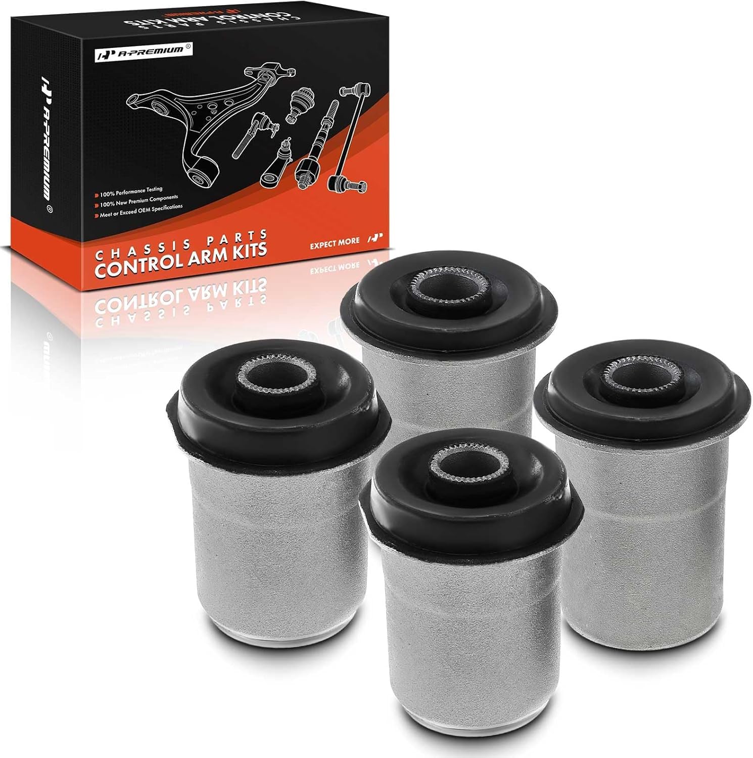 A-Premium Set of 4, Front Lower Forward & Rearward Control Arm Bushing Kit, Compatible with Ford Explorer 1995-2003, Explorer Sport 2001-2003, Ranger 1998-2001, Mercury Mountaineer 1997-2001