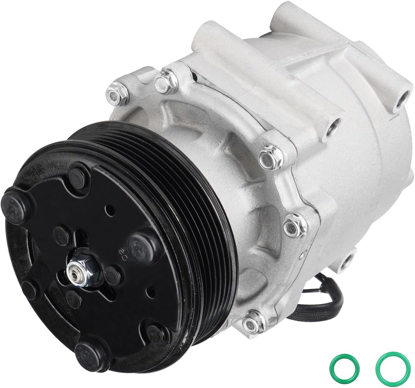 AC Compressor with A/C Clutch Fits for Honda Civic 1.7 1.7L 2002 2003 2004 2005, 38800PLMA021M2, 38810PLMA12, 1101116, Air Conditioning