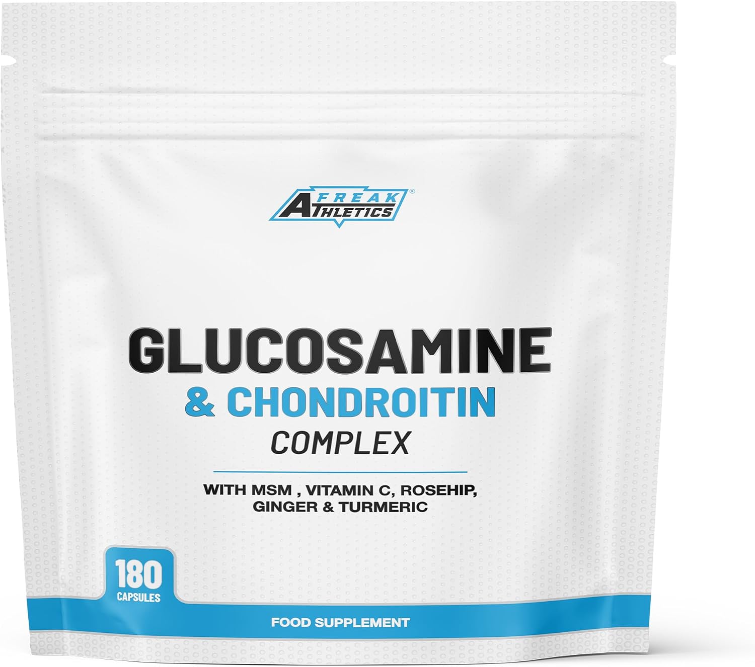 Glucosamine and Chondroitin High Strength Complex - with MSM, Rosehip, Ginger & Turmeric