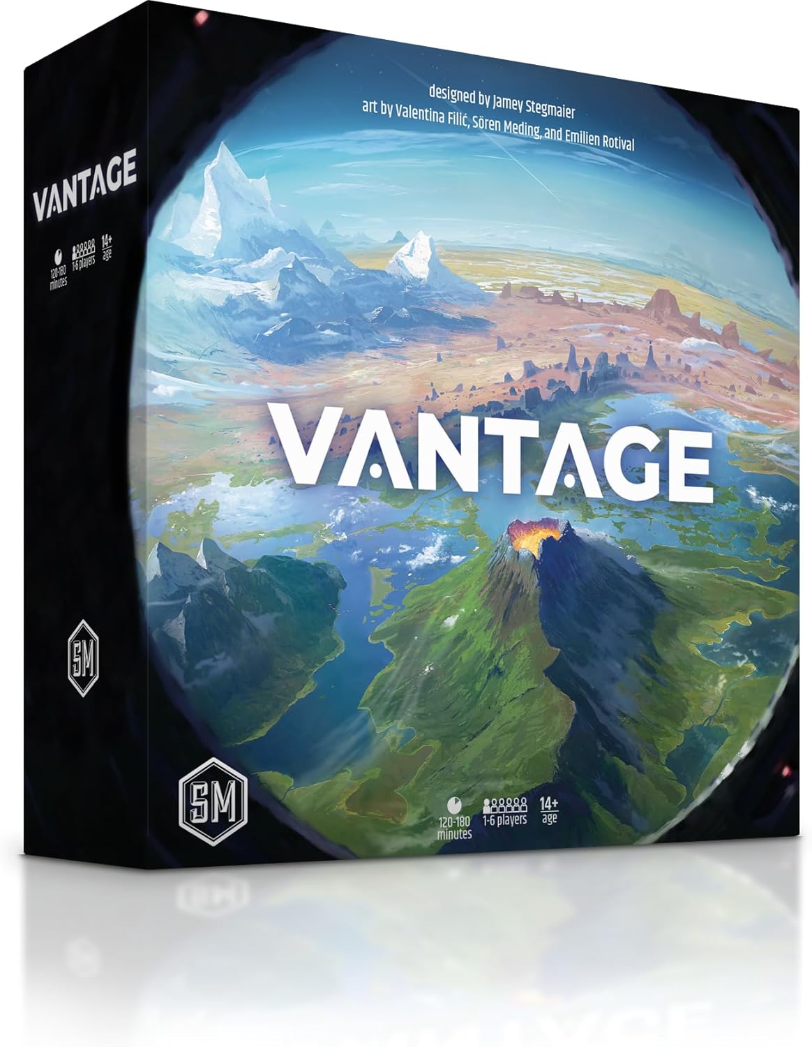 Stonemaier Games: Vantage by Jamey Stegmaier | Cooperatively Explore an Entire Planet from First-Person Perspective | Strategy Board Game for Adults and Family | 1-6 Players, 120 Min-180 Min, Ages 14+