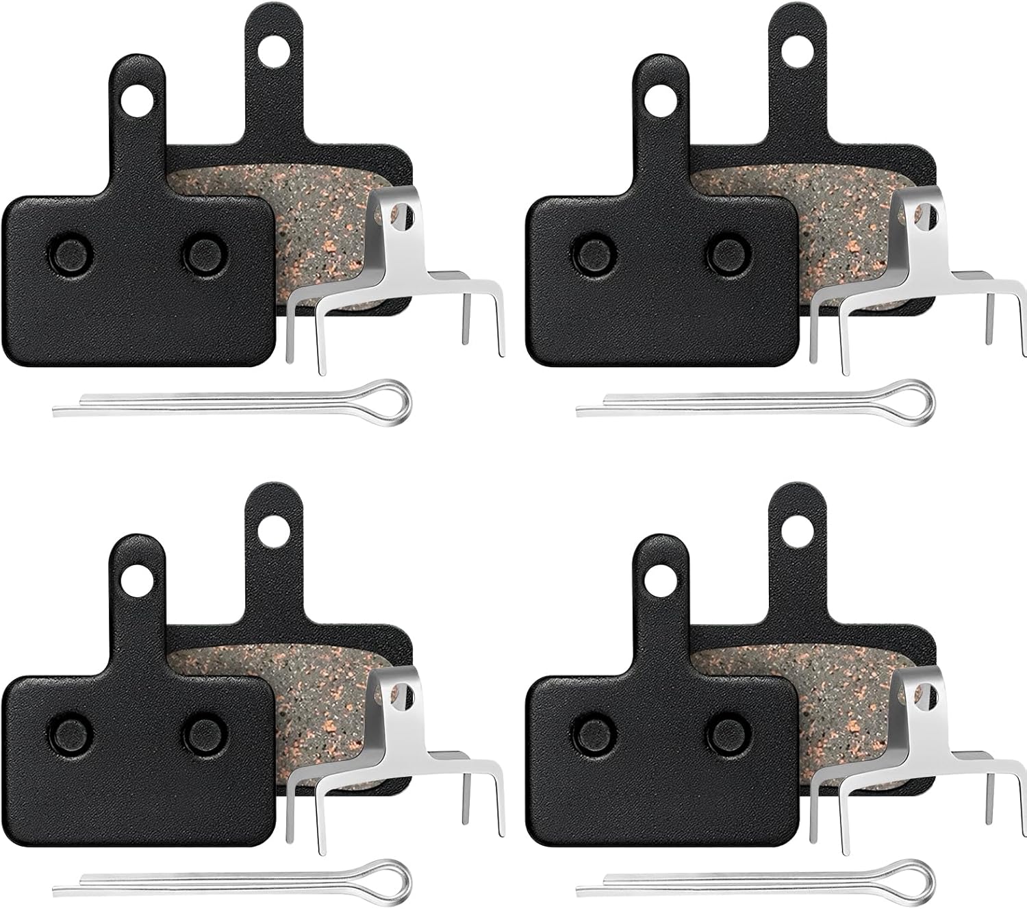 Bike Brake Pads, 4Pairs Road Mountain Disc for Shimano C501 M475 M525 B01S M515 C601 M415 M416 M485 M575 M495 Bicycle MTB Brake Pad