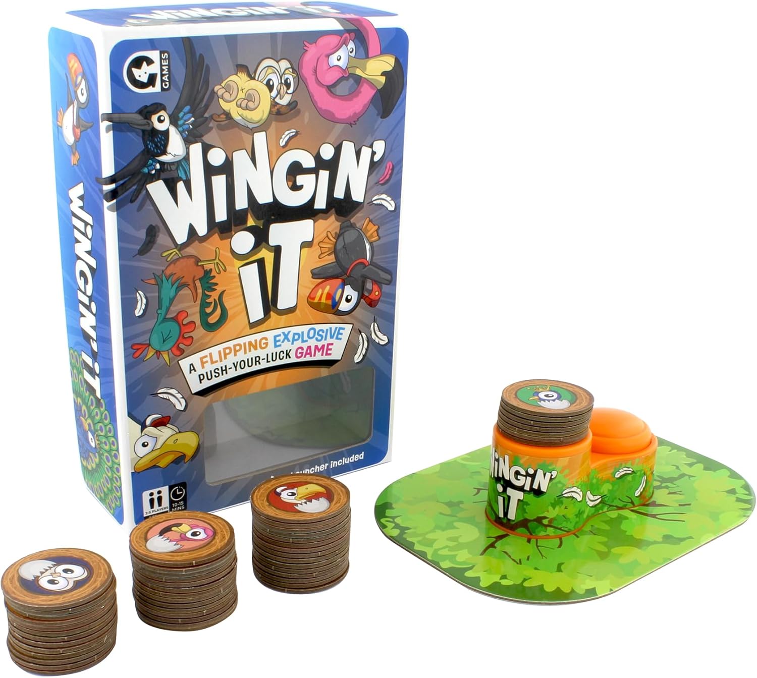 Ginger Fox Wingin' It Family Fun Game | Push Your Luck | Stack The Tokens | Whack the Launcher | Let 'em Fly!
