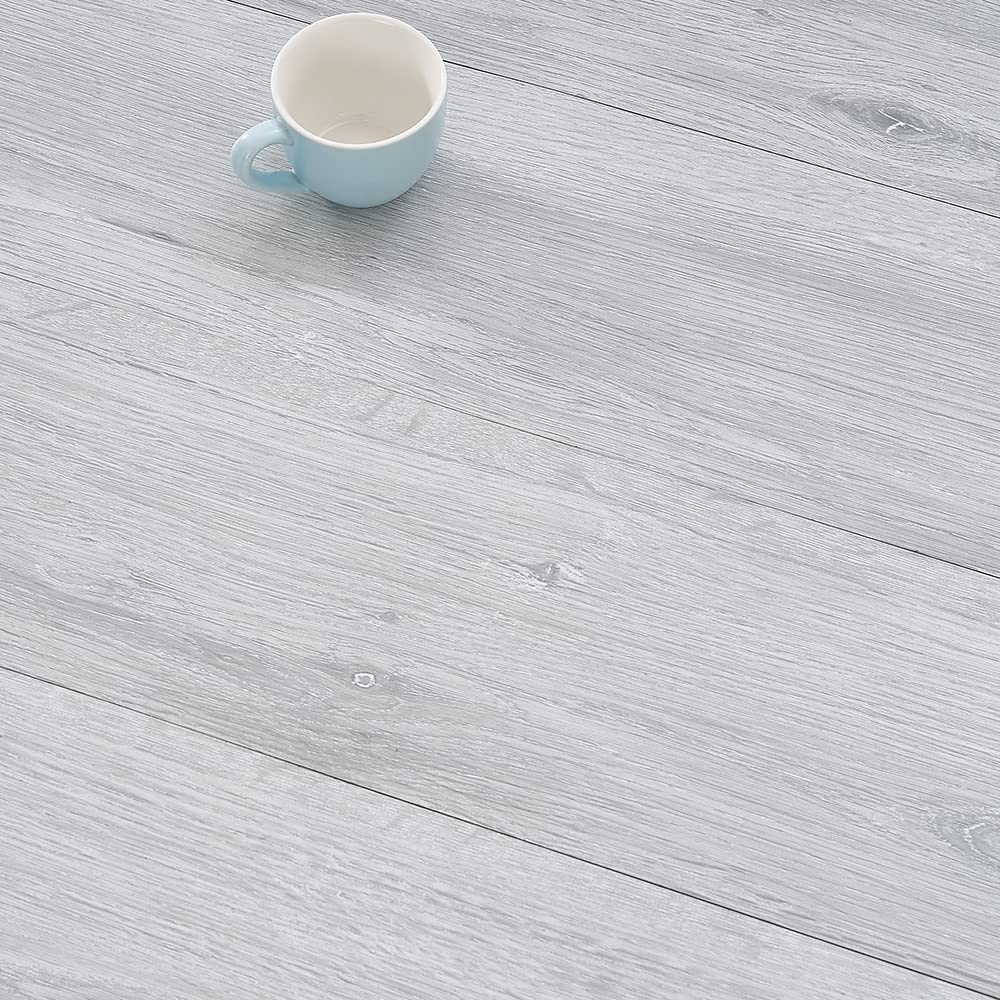 5.02m² Floor Planks Tiles Self Adhesive Wood Effect Vinyl Flooring Kitchen Bedroom (36PCS-Grey/White)