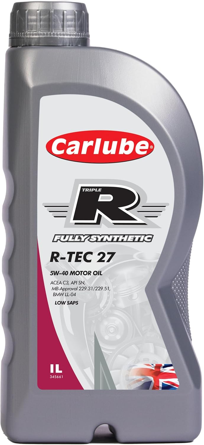Carlube Triple R 5W-40 ACEA C3, API SP Fully Synthetic Engine Oil R-TEC 27 1L