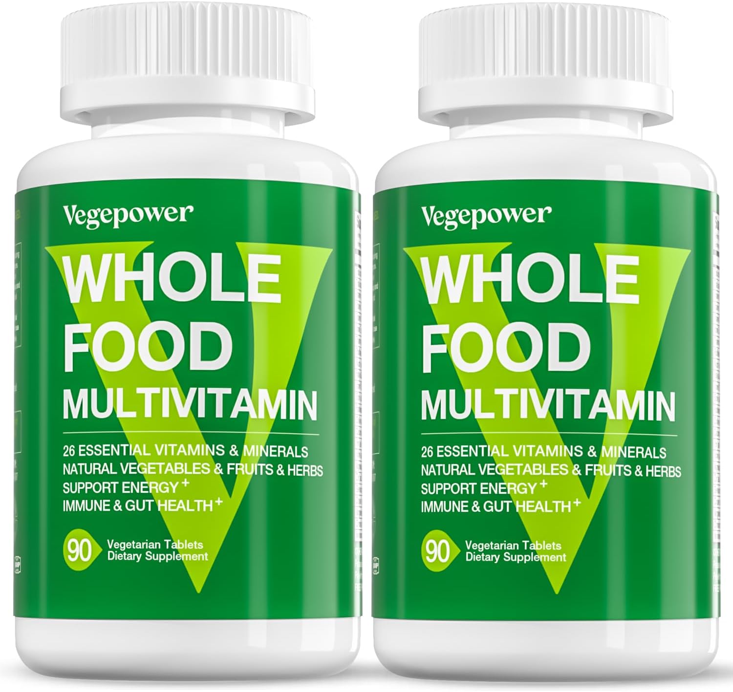Vegan Whole Food Multivitamin for Men, Daily Multivitamin for Men and Women, Organic Fruits & Vegetables, B-Complex, Herb& Mushroom Blend, Omegas, Minerals, All Natural, Non-GMO, 180 Count