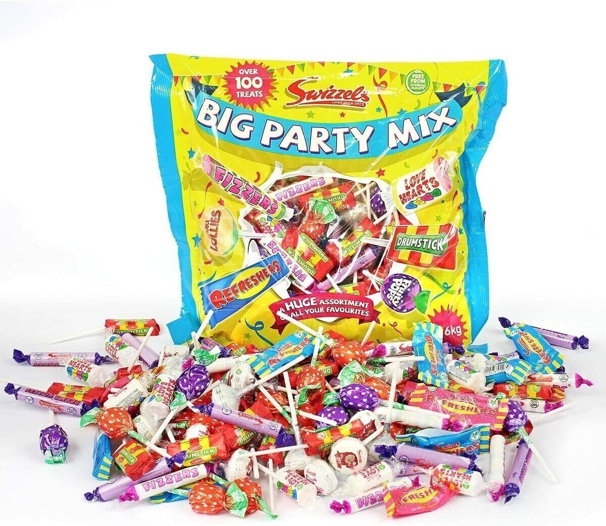 Big Party Mix Bag 900g – Bulk Assorted Sweets with Fruity Flavors, Perfect for Kids’ Parties, Birthday Celebrations, Weddings, and Special Occasions