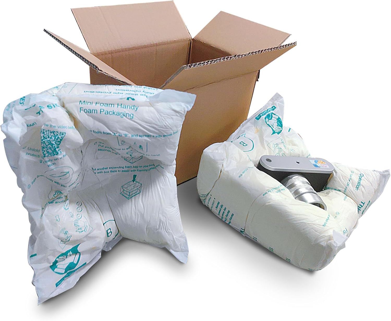 8 Pcs Expanding Packing Foam, ICLAP Ample Expandable Foam Packaging for PC, Fragile & Irregular Valuables Items, Electronics, Ceramics. Foam for Shipping & Moving, 14”x16”