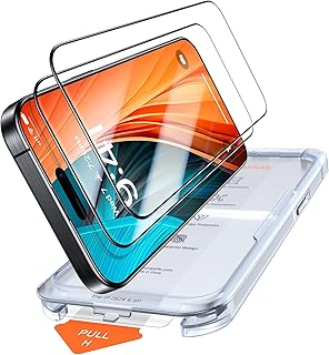 TORRAS 12FT Military-Grade Shatterproof for iPhone 16 Pro Max Screen Protector [9H+ Aerospace Tempered Glass＆ One-Pull Installation] Full Coverage Fit Bubble Free Top-Notch Protection 6.9″ GlassGo X
