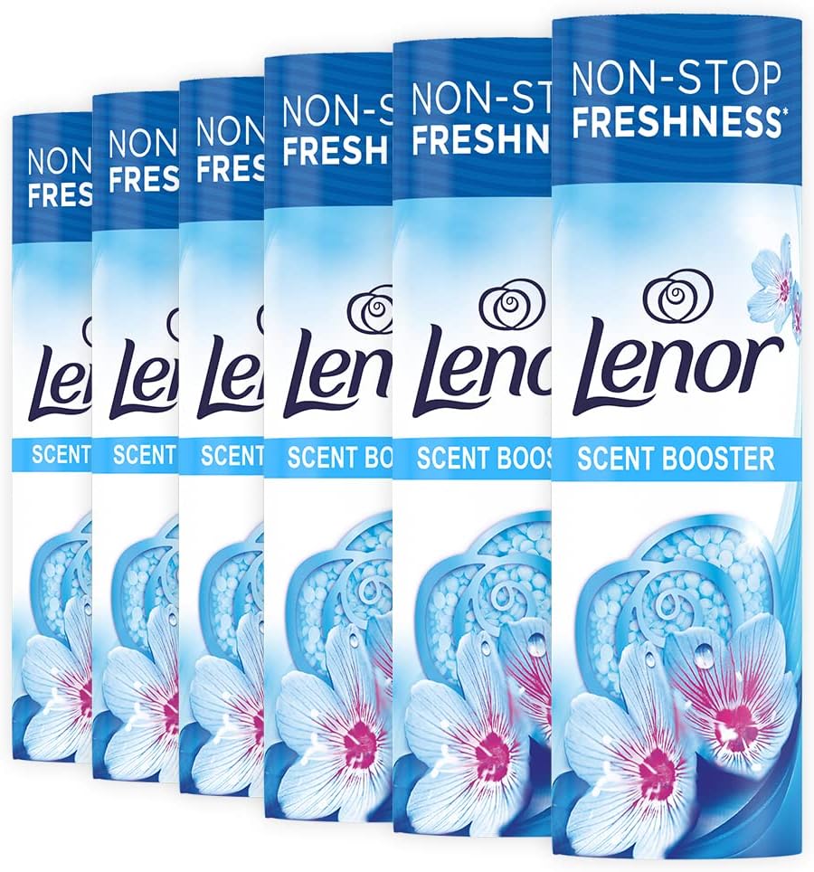 Lenor Laundry Perfume In-Wash Scent Booster Beads 6 Packs x 245g - Spring Awakening, Non-Stop Freshness for Up to 12 Weeks in Storage