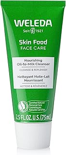 Weleda Skin Food Face Care Nourishing Oil-to-Milk Cleanser, 2.5 Fluid Ounce, Plant Rich Cleanser with Sunflower Seed Oil, Chamomile Extract and Pansy