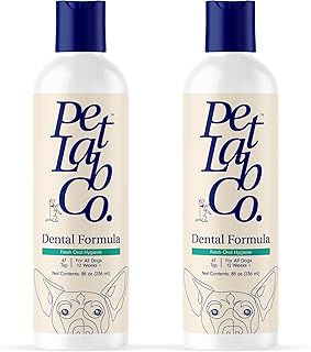 PetLab Co. Dog Dental Formula - Keep Dog Breath Fresh and Teeth Clean - Supports Gum Health - Dog Water Additive Dental Care Targets Tartar - 2pack