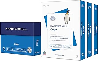 Hammermill Printer Paper, 20 Lb Copy Paper, 8.5 x 11 - 3 Ream (1,500 Sheets) - 92 Bright, Made in the USA, 500 Count (pack of 3)