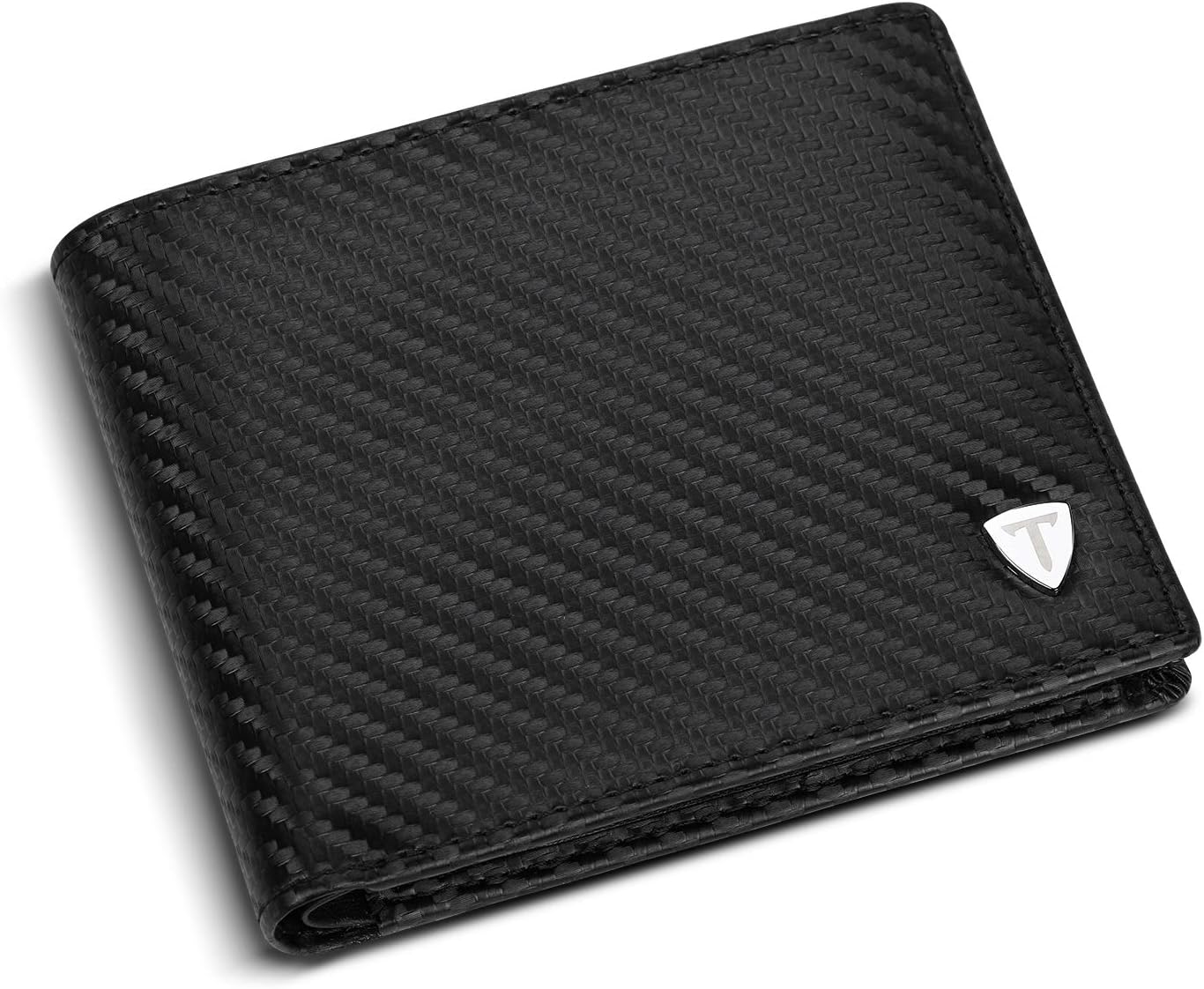 TEEHON® Wallets Mens, Leather Wallet, RFID Blocking Wallet, Wallets for Men UK with Coin Pocket, 2 Banknote Compartments, 8 Card Holders, Mens Wallet with Gift Box