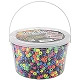 The Beadery Ultra Kandi Rave Bead Neon Bucket, Multicolor, Original Version