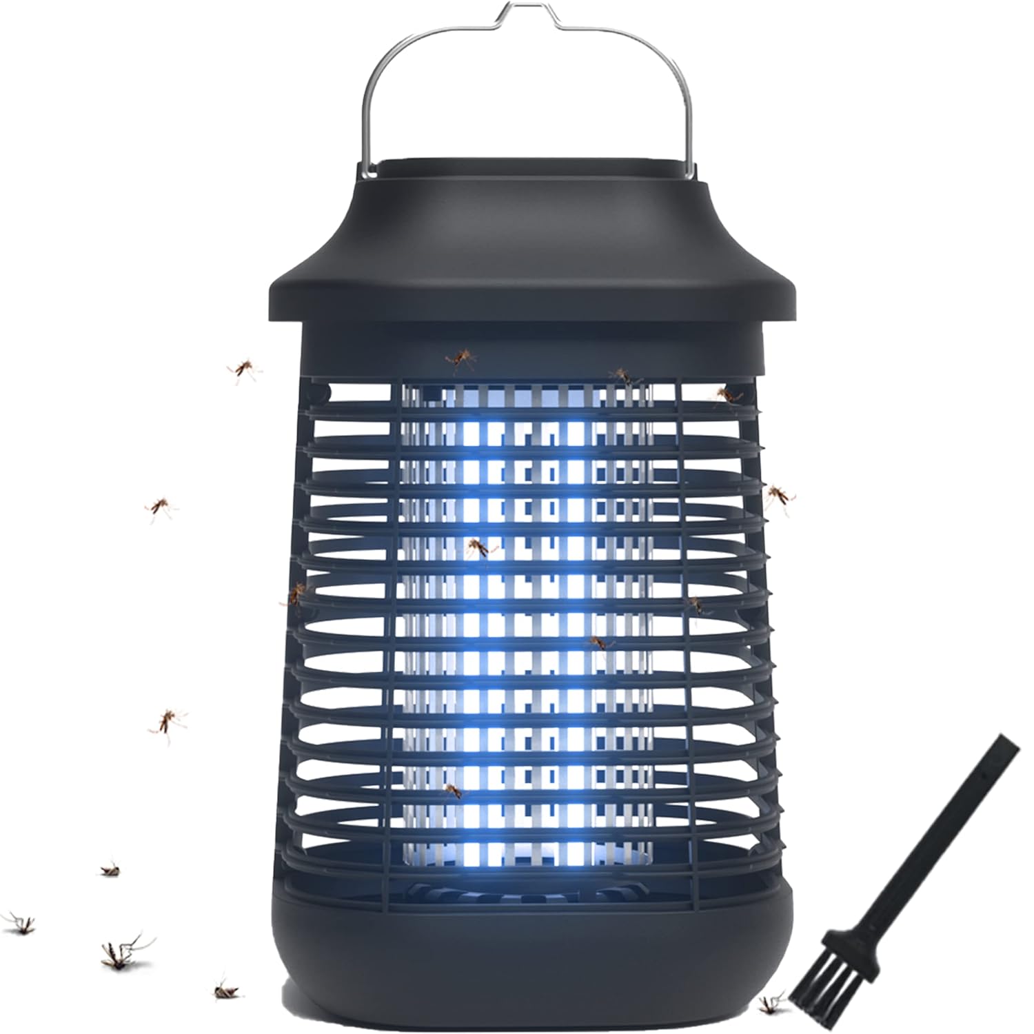 Bug Zapper Outdoor/Indoor,Mosquito Zapper 4200V High Powered Waterproof Electronic Mosquito Killer,15W UVA Mosquito Lamp Bulb,Fly Traps Patio Insects Killer,Trap Killer for Home,Kitchen, Backyard