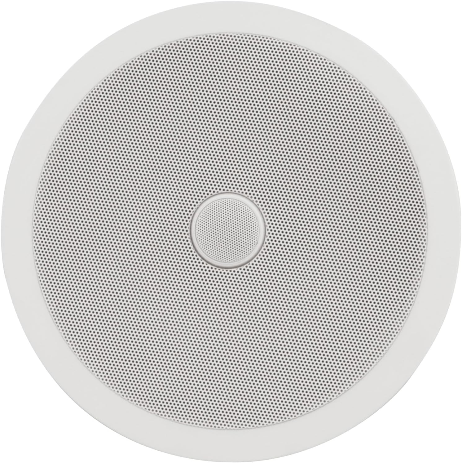 Adastra, High-Performance Ceiling Speaker with Adjustable Tweeter - 2-Way Flush Mount Speaker for Home & Multiroom Audio, Bluetooth System Compatible, White (Single Unit) 8", 120W