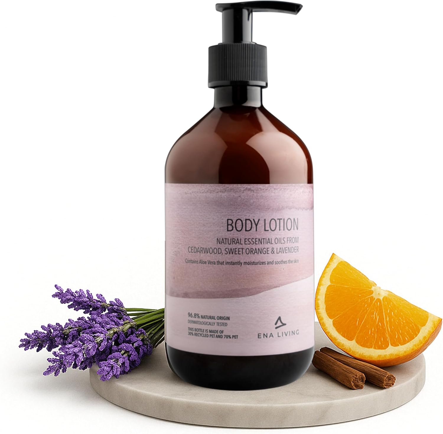 Cedar Scented Lotion | 500ml | Lotion for Sensitive and Dry Skin | Hands, Face and Body Lotion | Skin Food Moisturiser with Rosemary, Lavender and Sweet Orange Oils