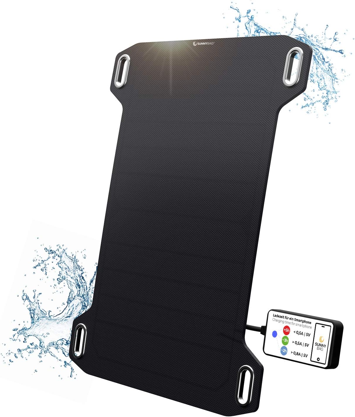 Sunnybag Leaf Mini | Portable Solar Charger with 5 watts Power | Eco-Friendly Charging with Solar Energy on The go | Ultra-Light and Waterproof | USB Port | Outdoor Phone Charger for Hiking, Camping