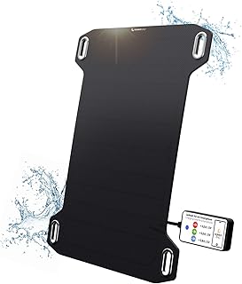 Sunnybag Leaf Mini | Portable Solar Charger with 5 watts Power | Eco-Friendly Charging with Solar Energy on The go | Ultra-Light and Waterproof | USB Port | Outdoor Phone Charger for Hiking, Camping
