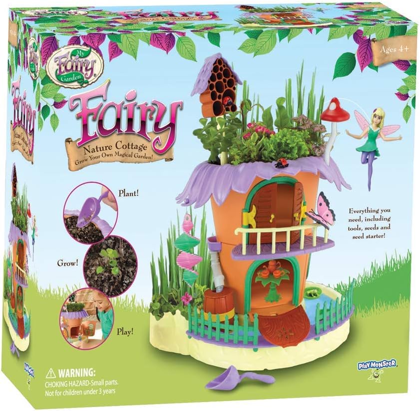 My Fairy Garden — Nature Cottage Toy Figurine and Plant Kit — Grow Your Own Magical Garden with Fairy Isla — Ages 4+