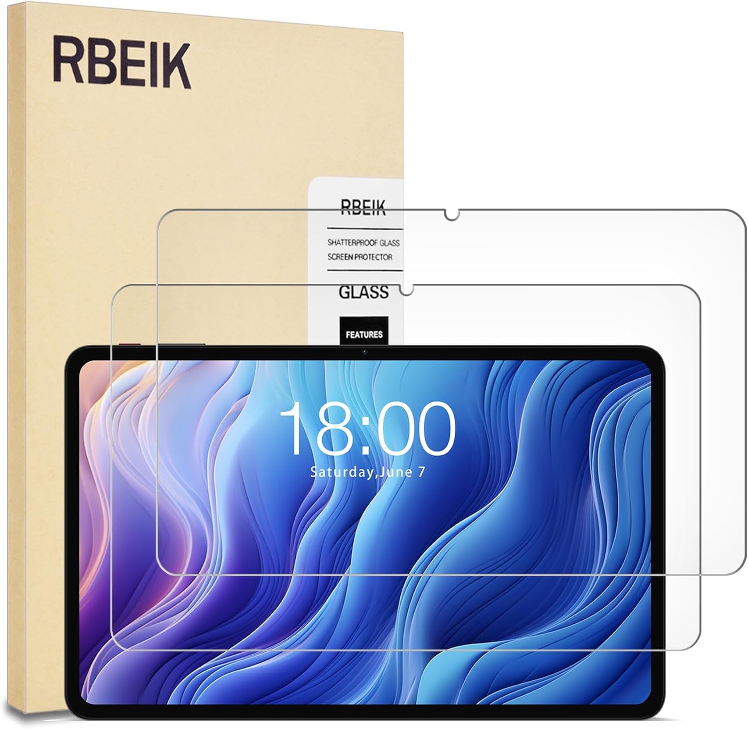 2PACK 9H Hardness Tempered Glass Screen Protector for TECLAST T60 12" Tablet