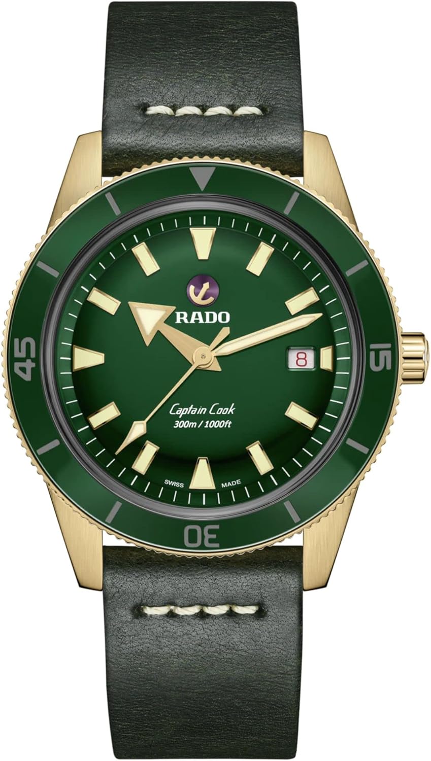 Rado Men's Captain Cook Swiss Automatic Watch, Green
