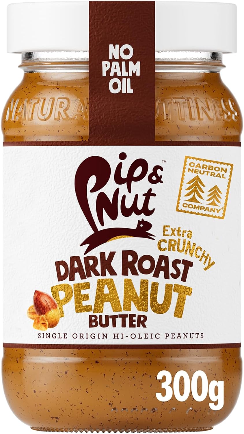 Pip & Nut The Ultimate Extra Crunchy Dark Roast Peanut Butter 300g,, 1 x 300 g