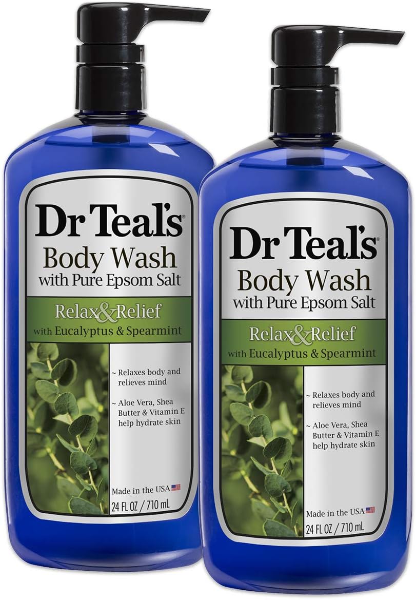 Dr. Teal's Ultra Moisturizing Body Wash, Relax & Relief with Eucalyptus Spearmint 24 fl oz (pack of 2) by Dr. Teal's
