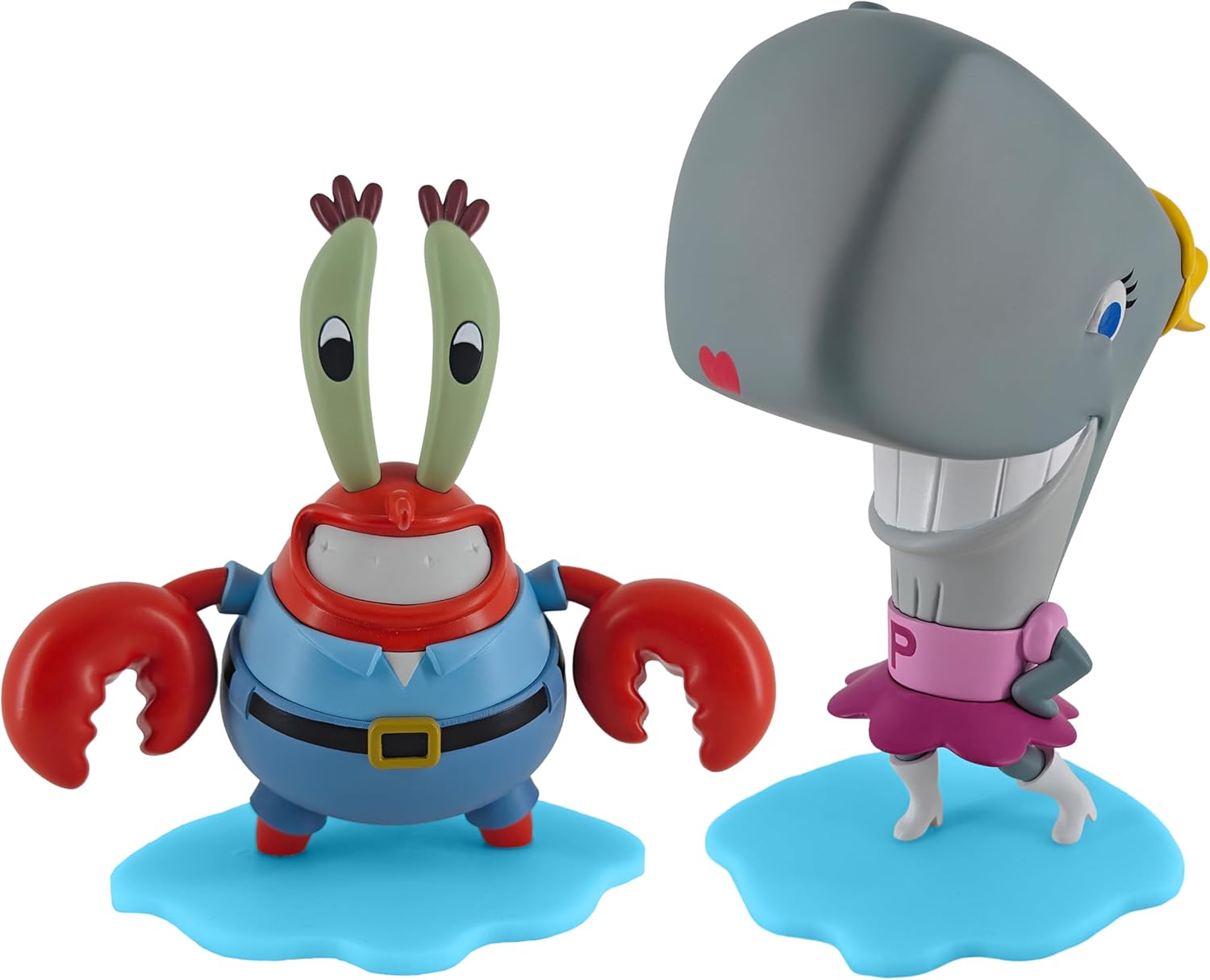 NECA Spongebob Squarepants |Officially Licensed Collectible 5" Scale Figures 2-Pack Amazon Exclusive, Mr. Krabs and Pearl