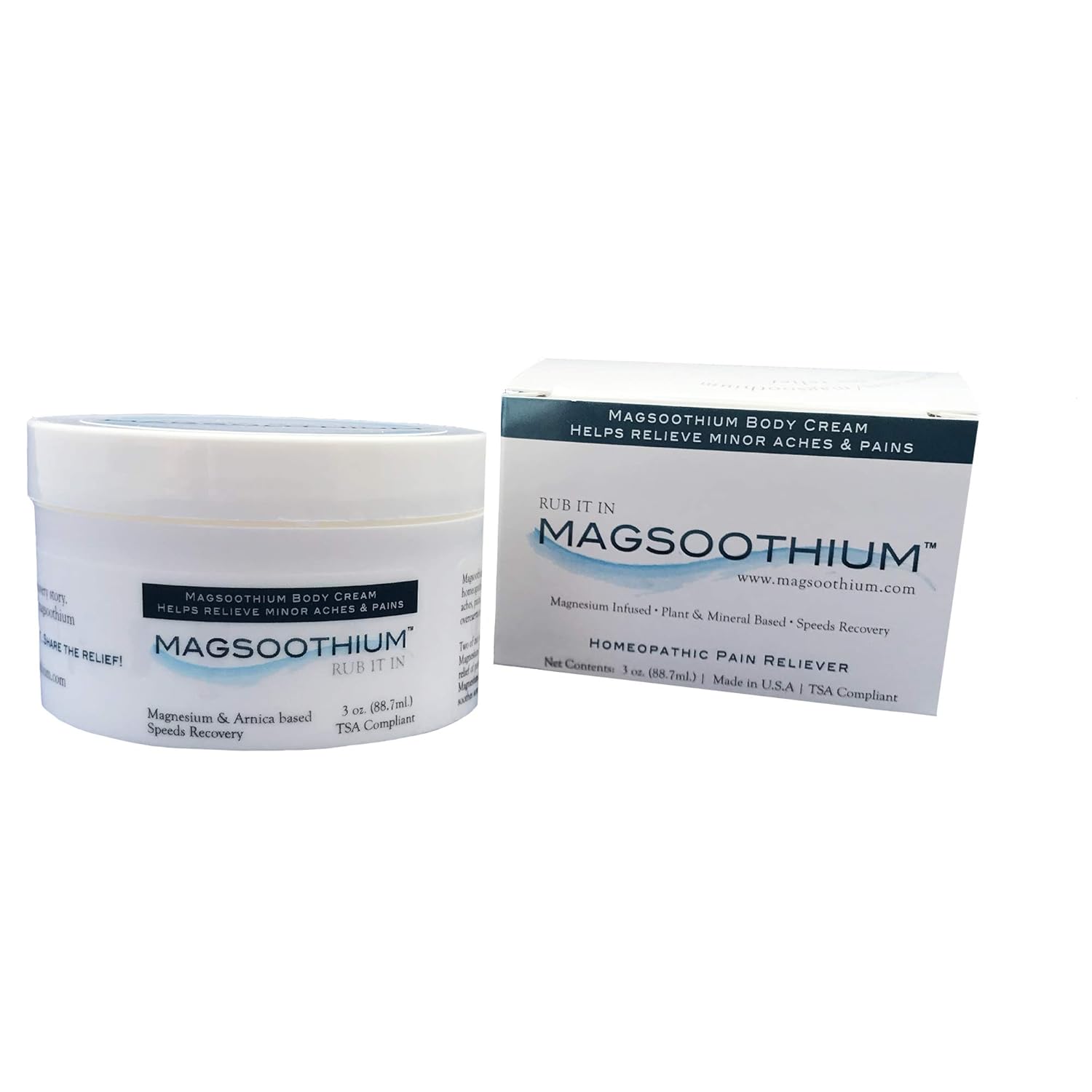 Magsoothium Original Recovery Balm- Magnesium Sulfate/Arnica Recovery Balm