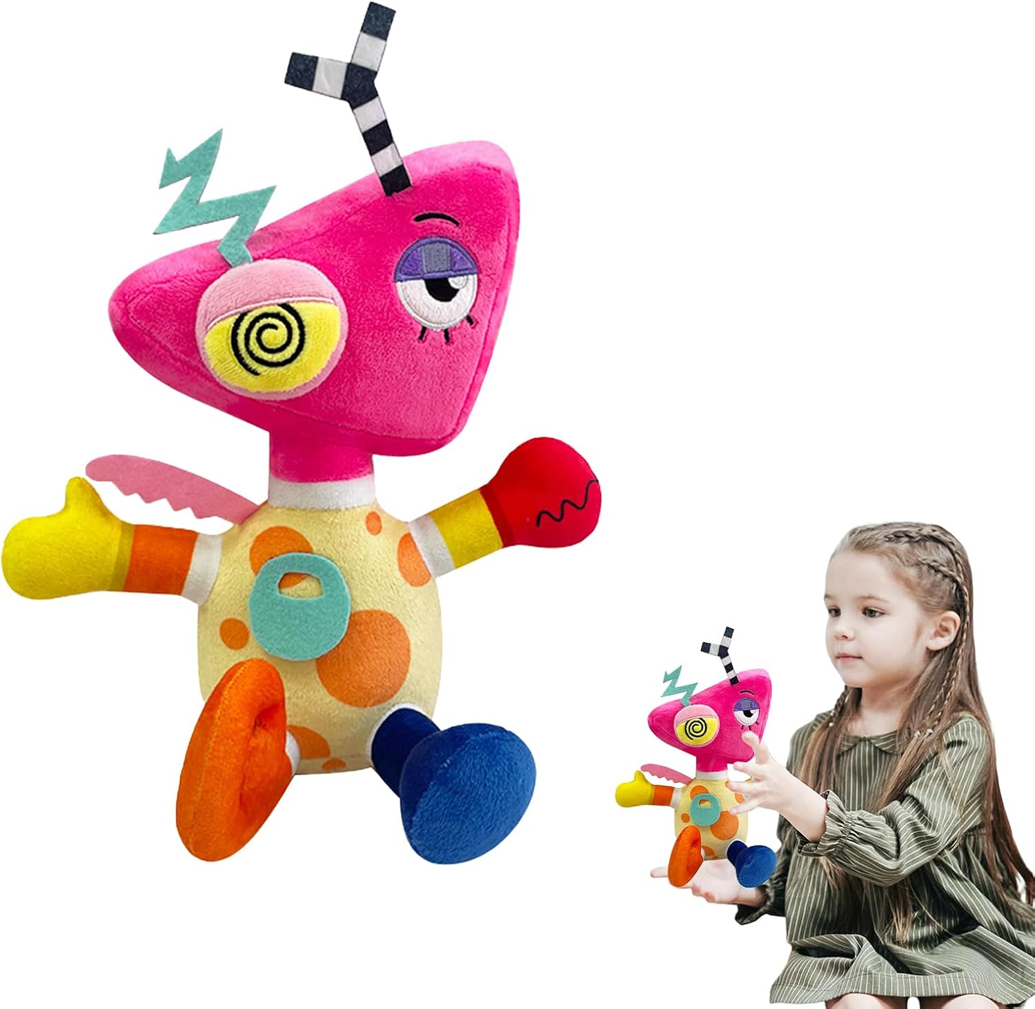 POPOYU The Amazing Digital Zooble Plush Toys,Circus Plushies Stuffed Pomni Jax Plushie Doll,Cyber Circus Cute Soft Stuffed Rabbit Figure Plush for Kids Boys Girls TV fans Birthday Gifts