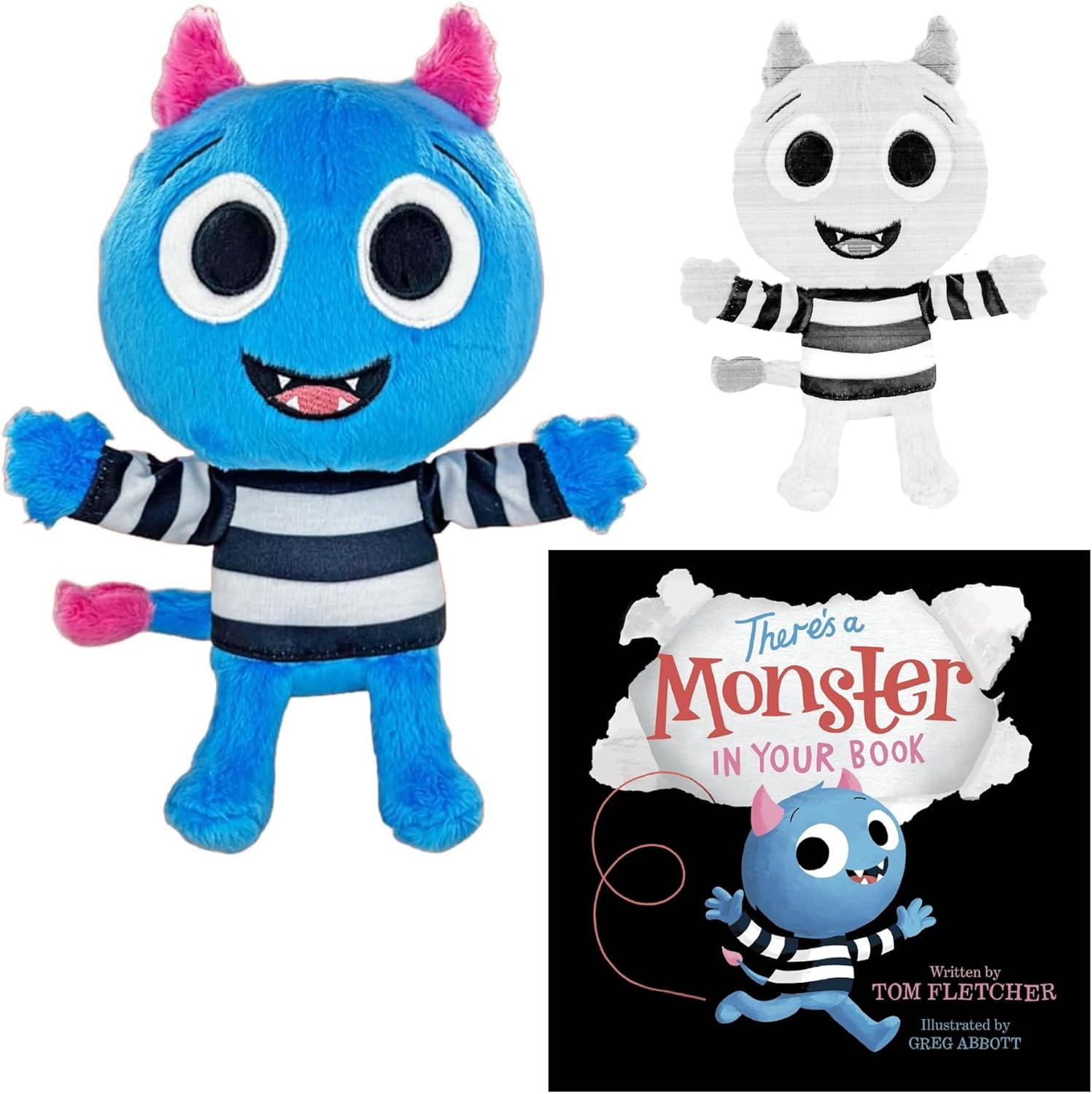 Who's in Your Book? Gift Set Includes There's A Monster in Your Book Board Book; Monster Stuffed Animal Plush, and Coloring Page (Encouraging Imagination, Building Vocabulary, and Just Having Fun)
