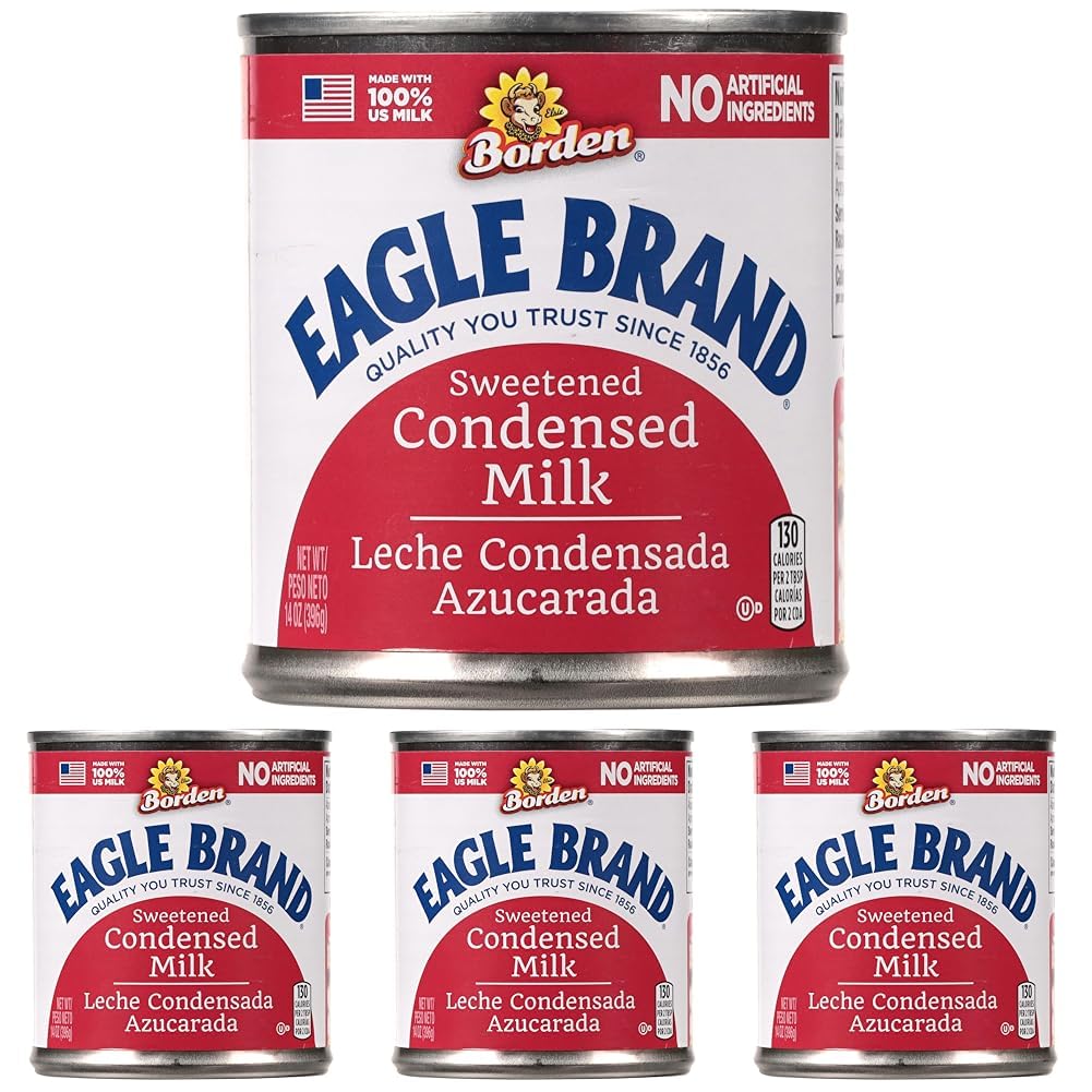 Eagle Brand Sweetened Condensed Milk, 14 oz (Pack of 4)