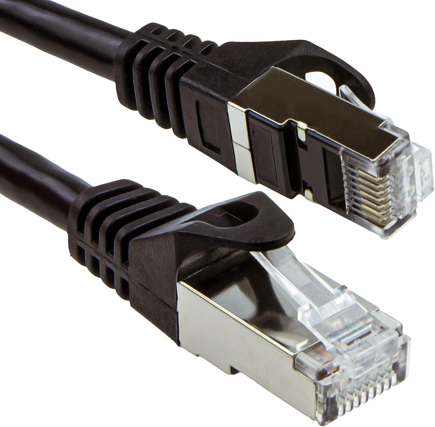 kenable Cat6A SSTP Snagless Shielded RJ45 Network Ethernet 10GIG Cable 1m Black