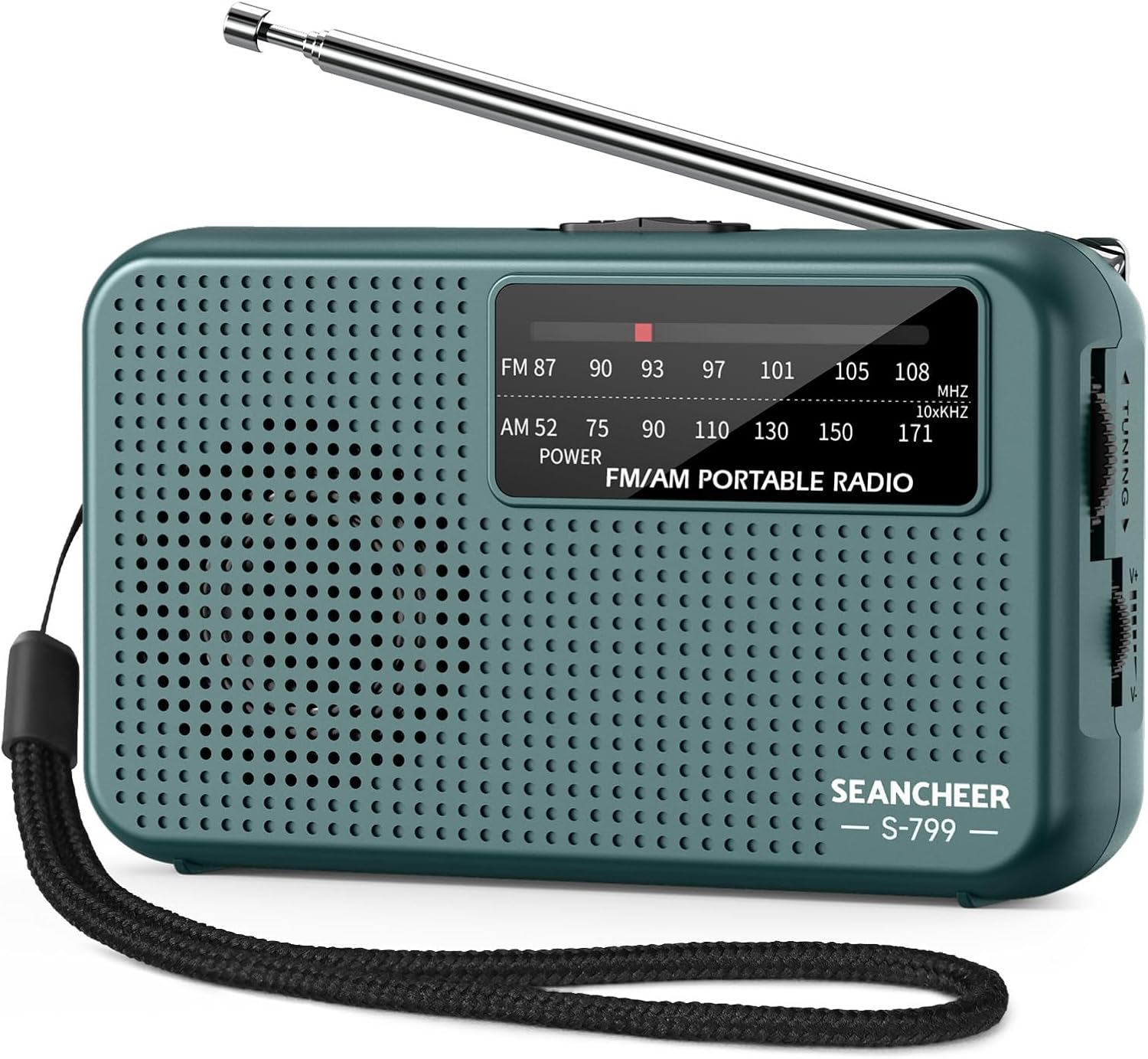 799 Mini Radio AM FM, Battery Operated Radio with Lanyard, Excellent Reception, Portable Radios AM FM, Transistor Radios