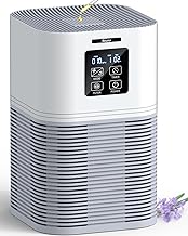 VEWIOR Air Purifiers for Home, HEPA Air Purifiers for Large Room up to 600 sq.ft, H13 True HEPA Air Filter with Fragrance Sponge 6 Timers Quiet Air Cleaner for Pet Dander Wildfire