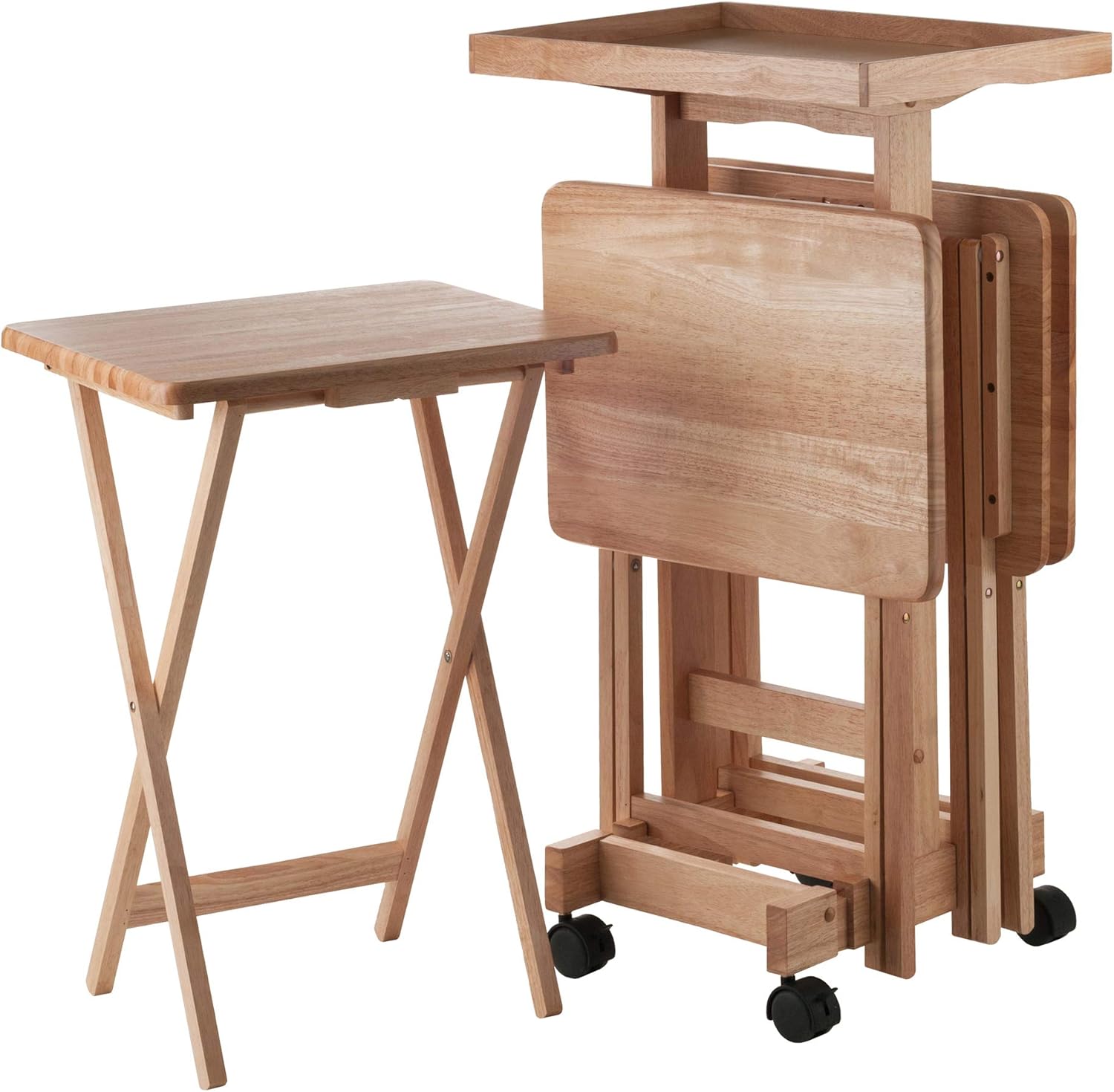 Winsome 6-Piece Snack Table, Natural (42820)