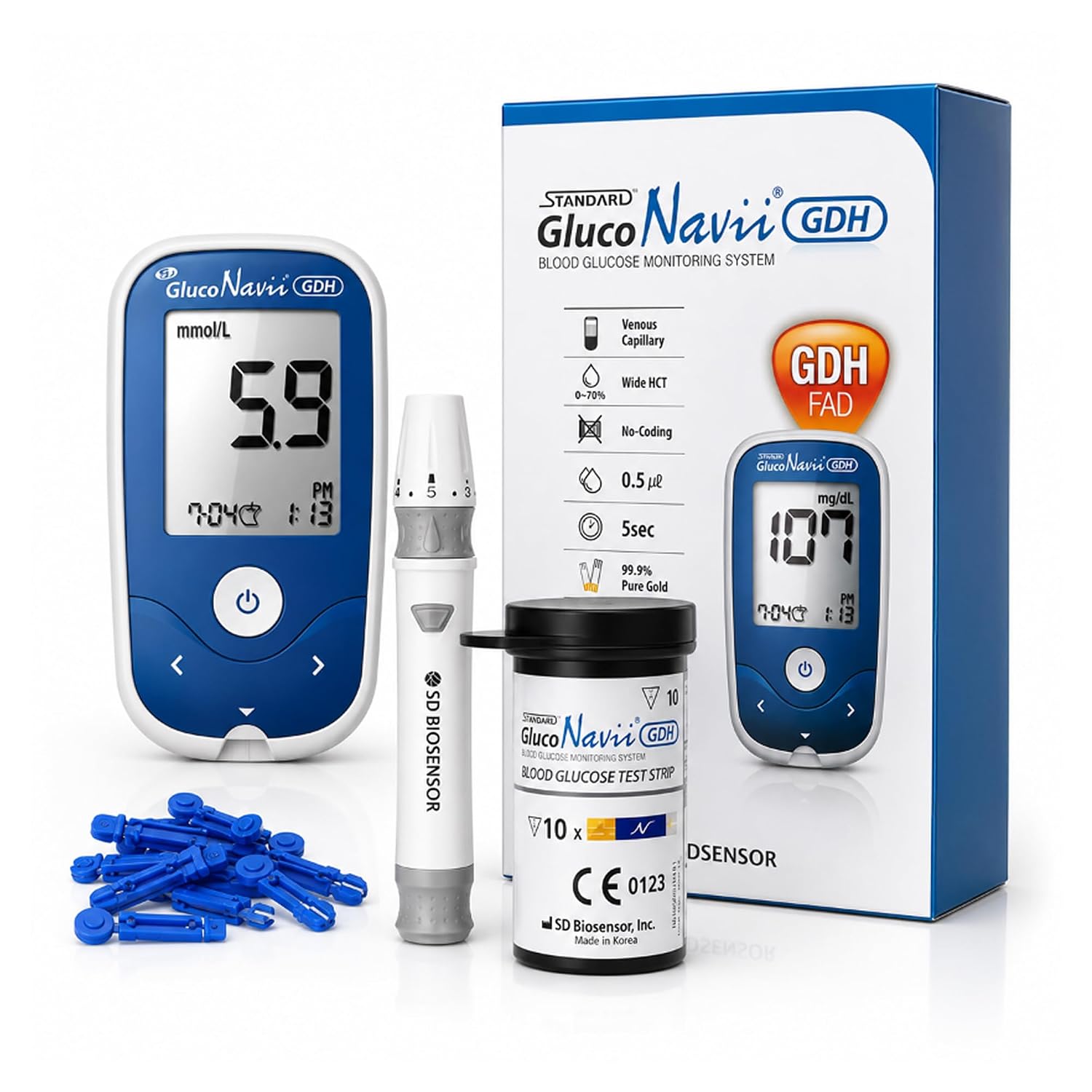 GlucoNavii Blood Glucose Monitor Kit