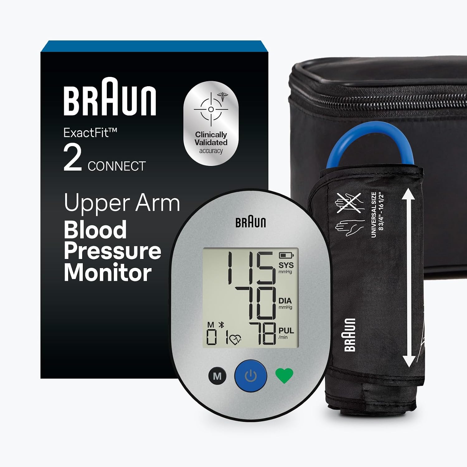 Braun ExactFit 2 Connect Blood Pressure Monitor with Bluetooth