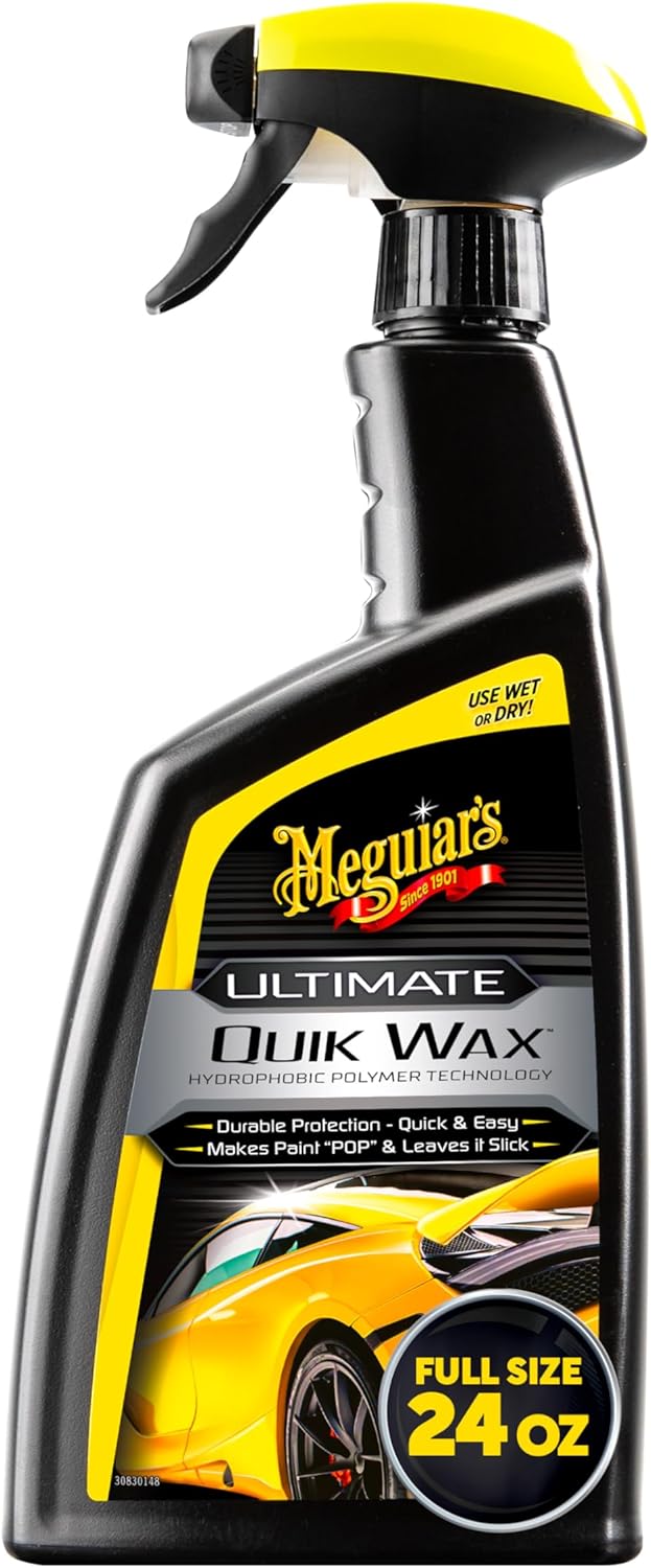 Meguiar's Ultimate Quik Wax, Durable Protection, Quick and Easy - 24 Oz Spray Bottle