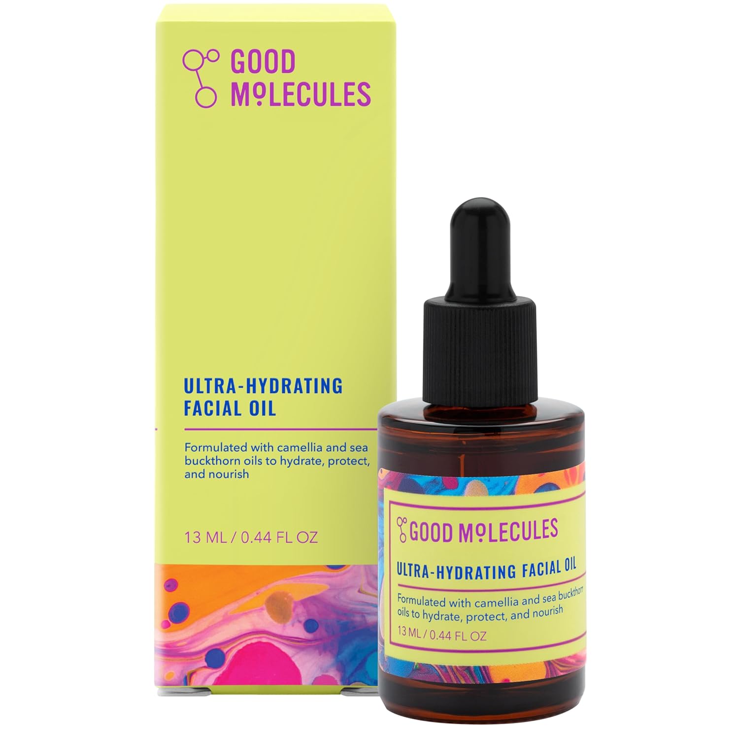 Good Molecules Ultra-Hydrating Facial Oil - Face Moisturizer with Nourishing Sea Buckthorn and Camellia Oils - Hydrating Skin Care for Face
