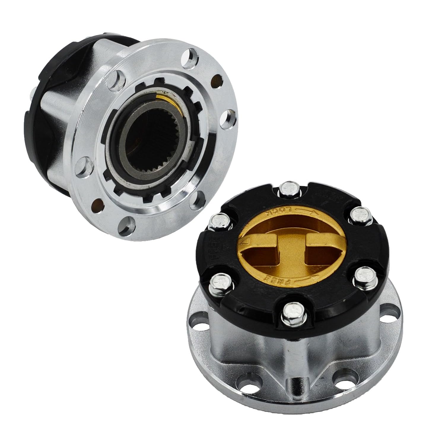Free Wheel Manual Locking Hub 43530-69045 for Toyota 4x4 Land Cruiser HZJ80,FZJ 70/75, 2 Piece