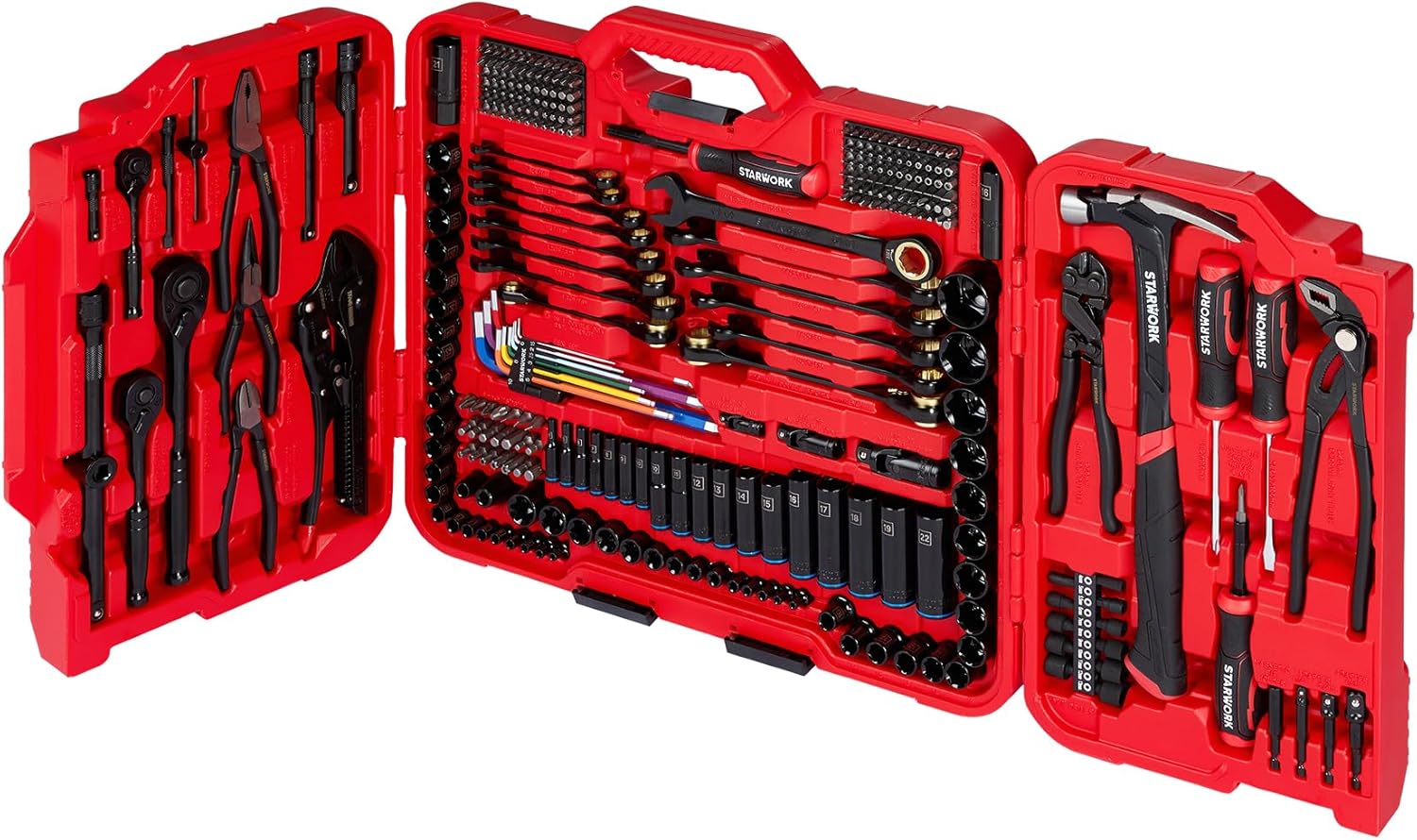 TRUE MECHANIC 306-Piece Mechanics Tool Set and Socket Set, Comprehensive Tool Kit, Automotive Repair Tool Set, Professional